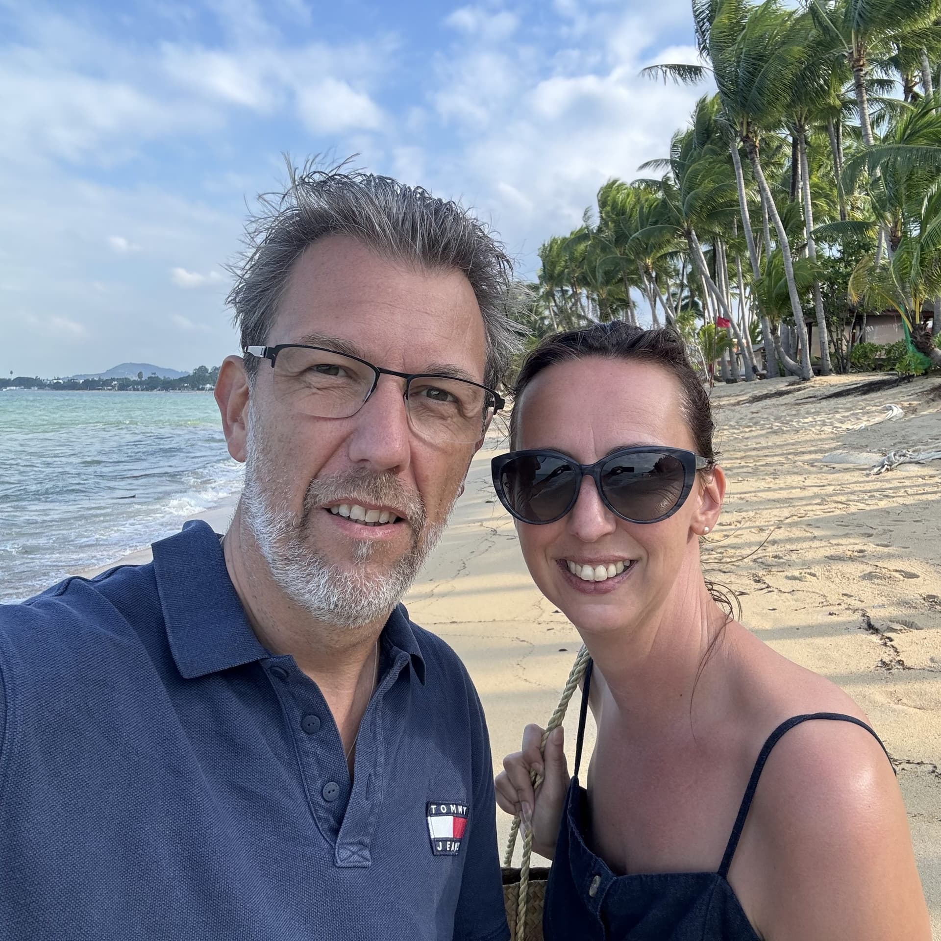 Christophe et Cindy, propriétaires de la Villa Monte-Cristo en Corse